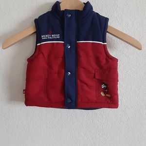 Disney Mickey Mouse puffer vest 18 Months
